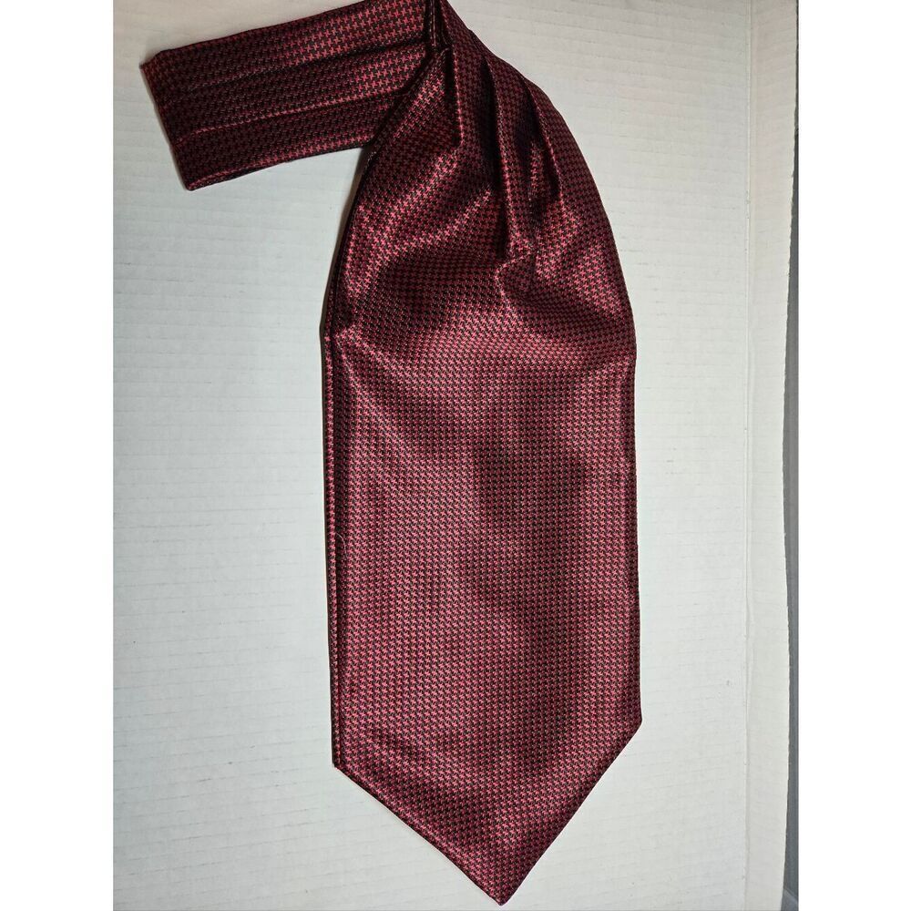 Ascot Cravat Scarf Necktie Alternative Hounds Tooth-New